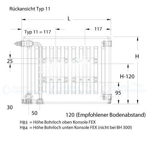 Logatrend VC-Profil Ventil-Heizkörper Typ 11-400-400 - 3