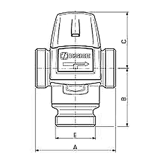 Brauchwassermischer VTA322 1"AG - 2