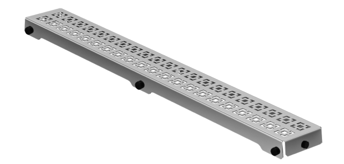 Duschrinne 100 cm inkl. Edelstahl Gitter ORIENT - 3