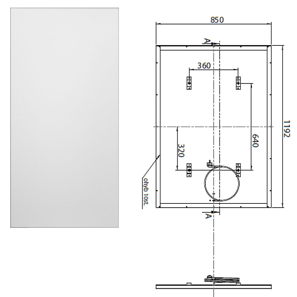 Logatrend IFR 476 MW Infrarotheizung Metall weiß 1000 Watt