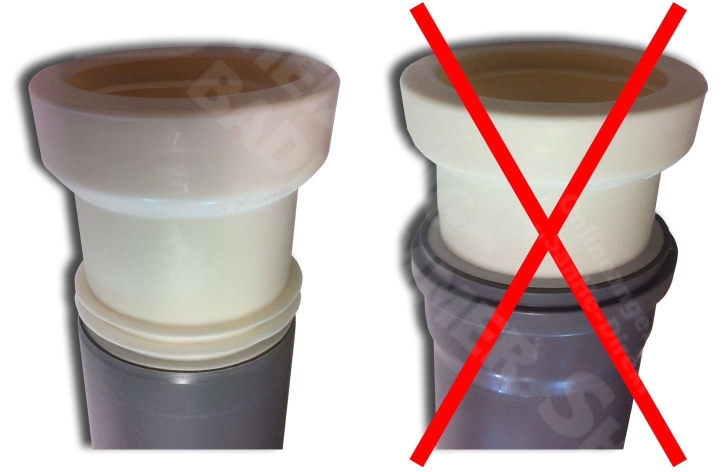 Dichtungsmanschette Nr. 3 DN 110, Baulänge 120 mm, pergamon - 2