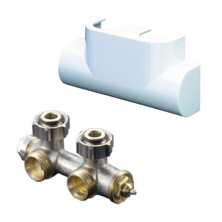 Multiblock T Eck 1/2"AG x 3/4" AG Set inkl. Abdeckung Eck