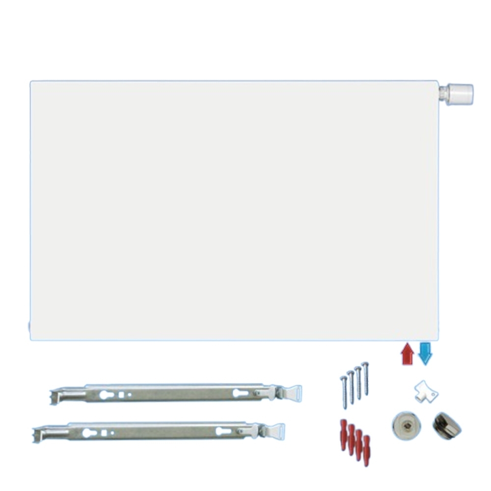 Logatrend VC-Plan.2 Ventil-Heizkörper Bauhöhe 900 mm weiß glatter Vorderfront