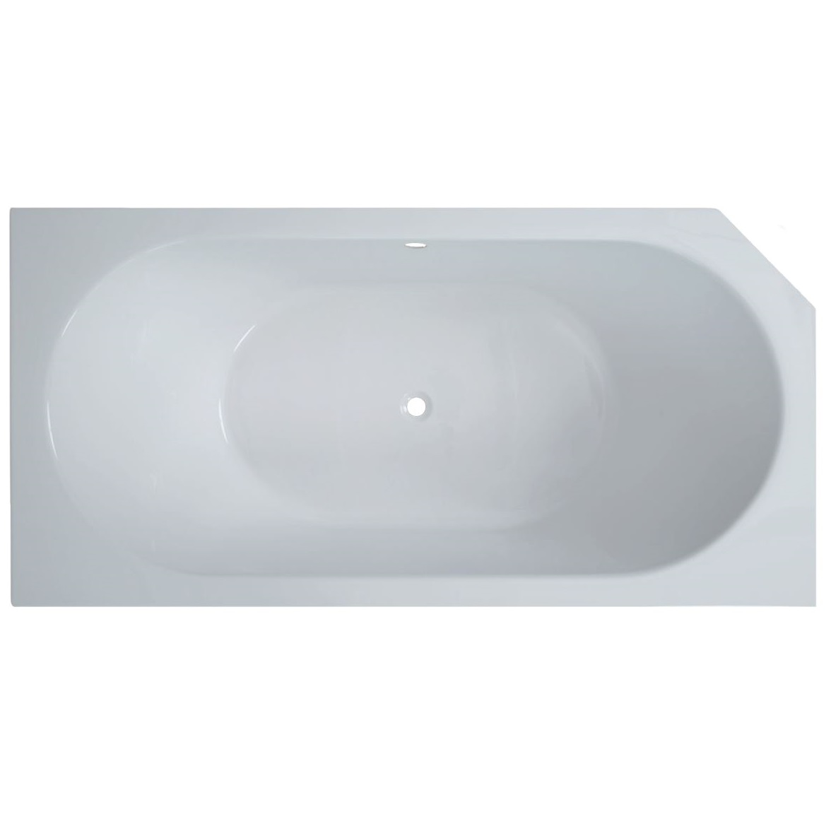 Raumspar-Badewanne Anna R 180 x 90 cm - 1