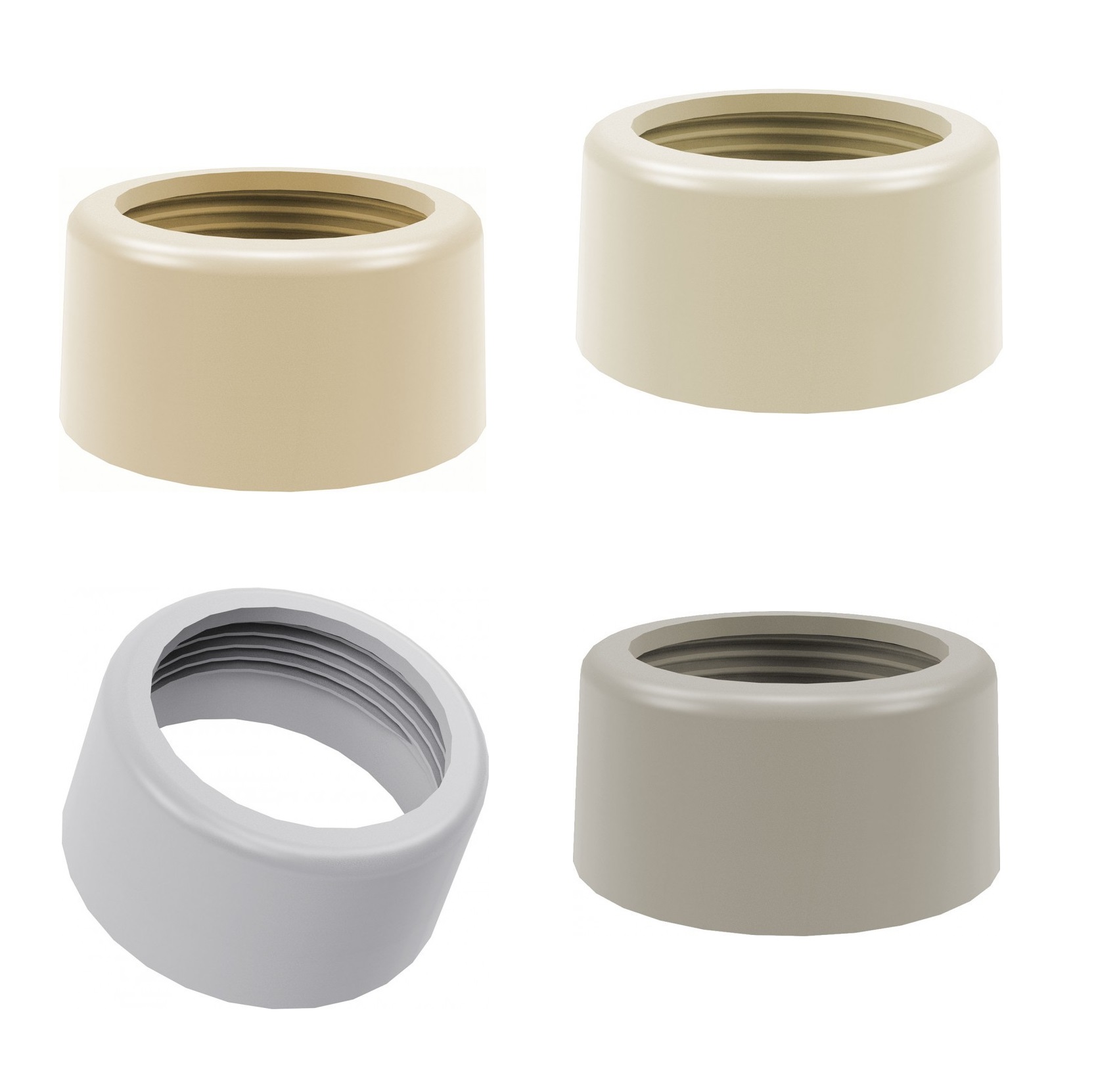 Überwurfmutter moosgrün für Aufputzspülkasten