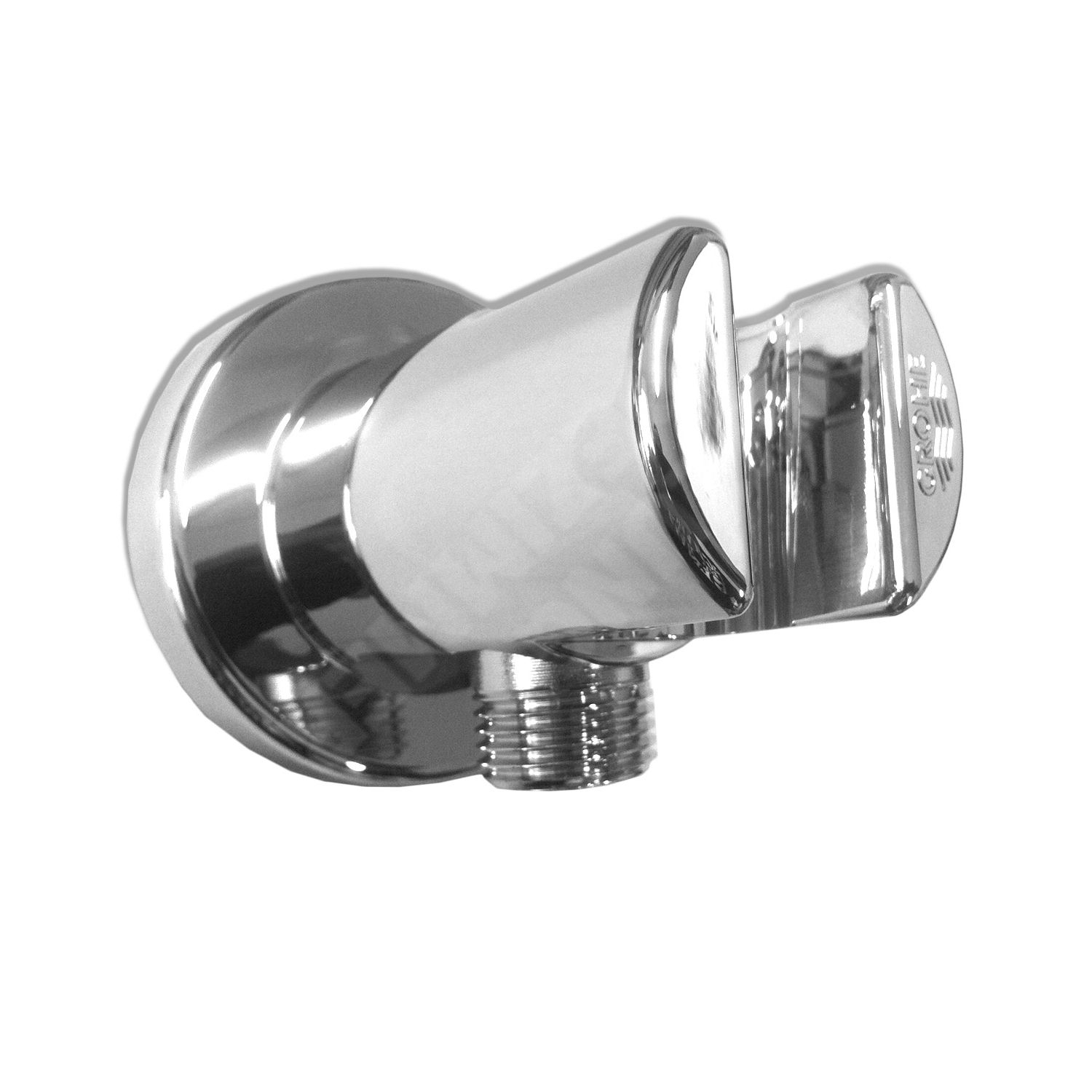 Relexa Wandanschlussbogen m. Brausehalter chrom Relexa Wandanschlussbogen m. Brausehalter chrom