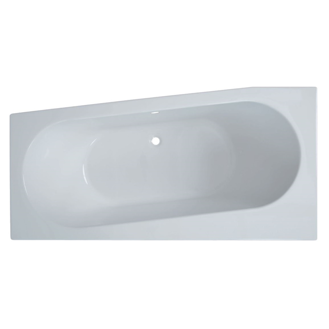 Raumspar-Badewanne Bodensee L, links 170 x 85 cm - 1