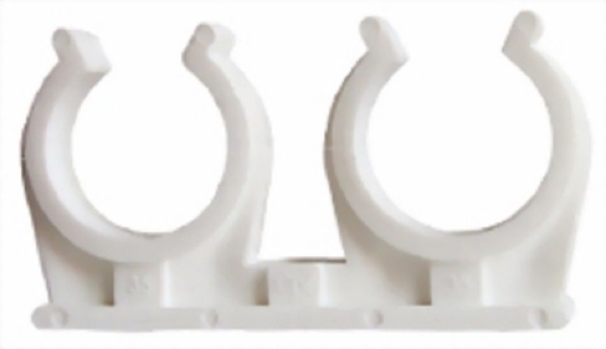 Capricorn Doppelrohrclip 15 mm weiß - 2