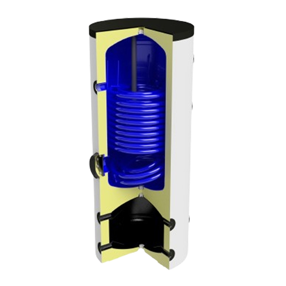 Kombispeicher Warmwasserspeicher/Pufferspeicher 300/100 für Wärmepumpen