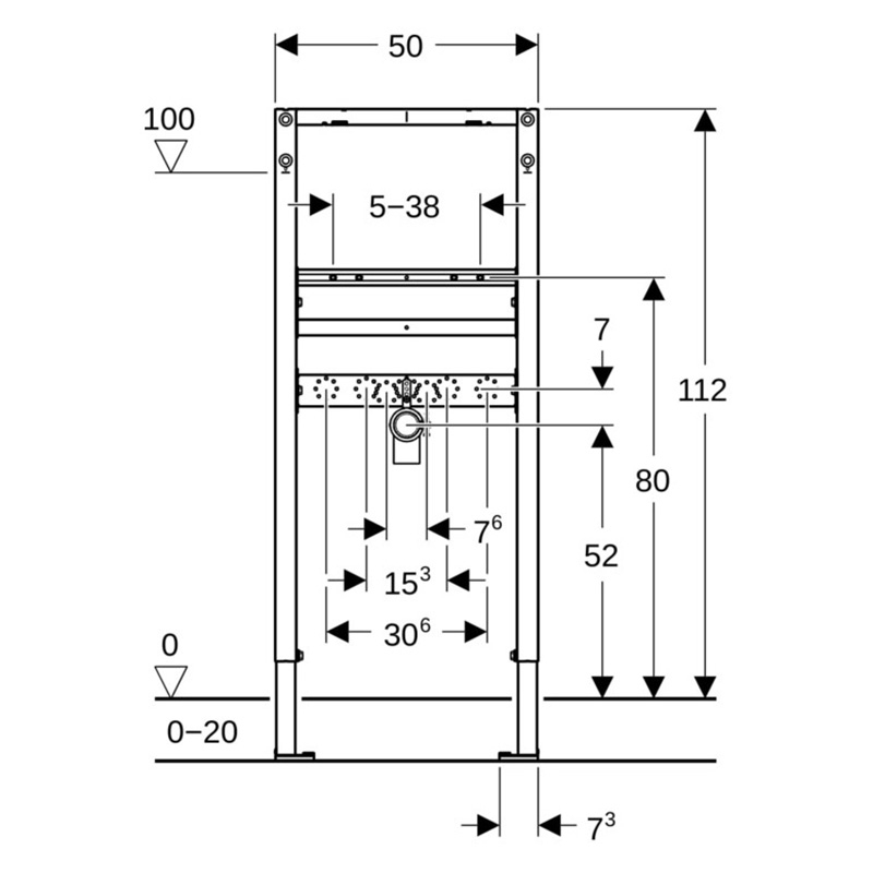 Duofix Basic Waschtischelement - 2