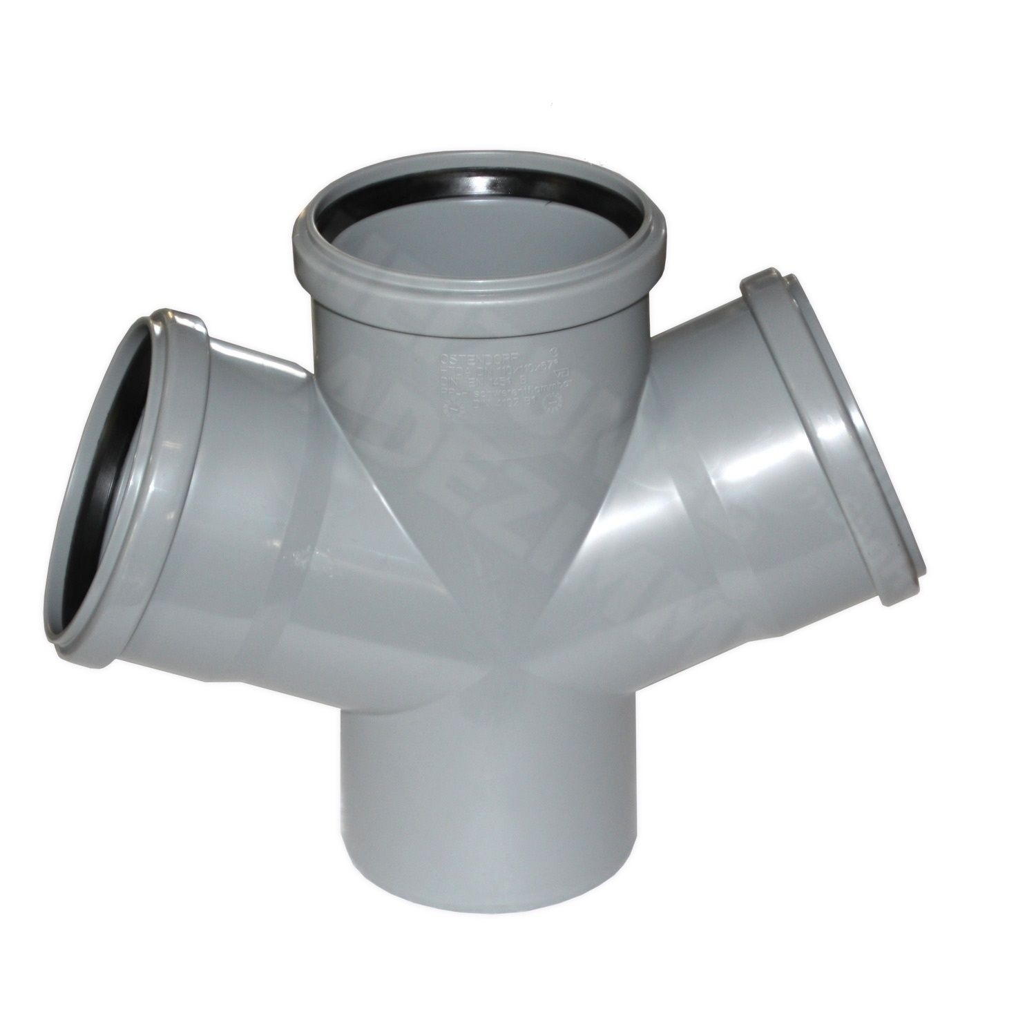 HT-Doppelabzweig DN 100x100 67°