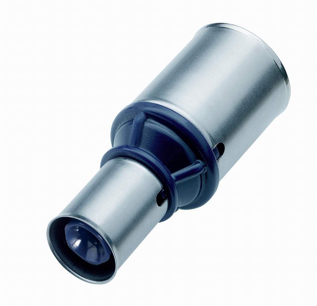 K1 Pressfitting Kupplung reduziert 20x16 mm K1 Pressfitting Kupplung reduziert 20x16 mm