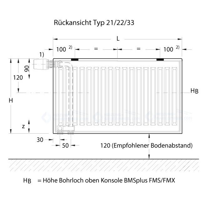 Logatrend VC-Profil Ventil-Heizkörper Typ 11-600-400 - 4