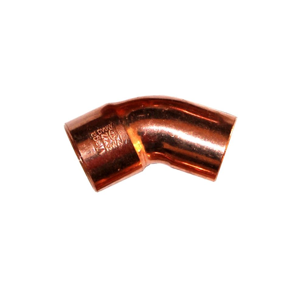Kupfer-Lötfitting 45° Bogen 12 mm i/a #5040