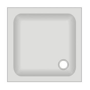 Duschwanne KSB 16 80x80x6,5 cm weiß - 1