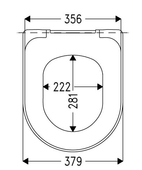 WC-Sitz Tube mit Edelstahlscharnieren - 2