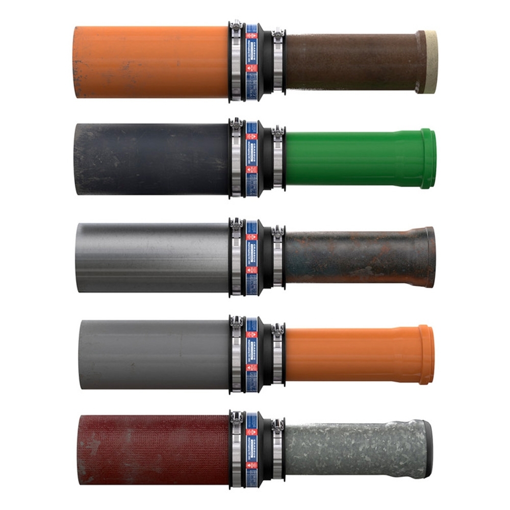 Adapterkupplung CAC1155, 100 - 115 mm x 75 - 90 mm Spezialverbinder für Abwasserrohre - 7