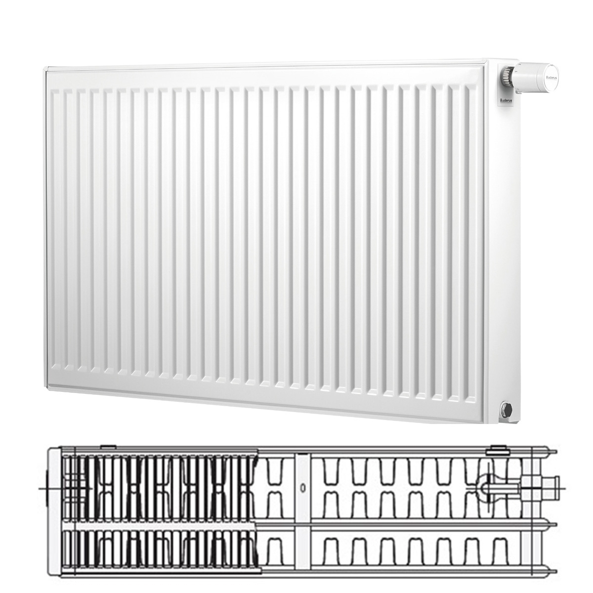 Logatrend VC-Profil.2 Ventilheizkörper Set inkl. Befestigung 33-500-400