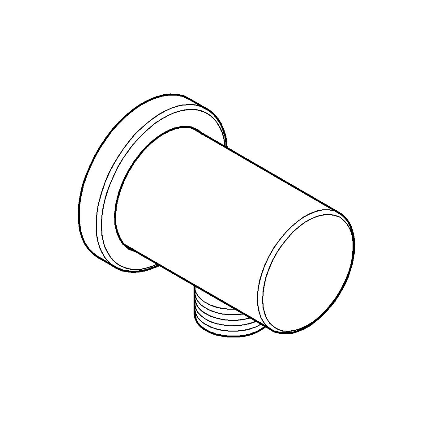 Wandanschlussbogen Rainshower 27057 DN 15 chrom - 2