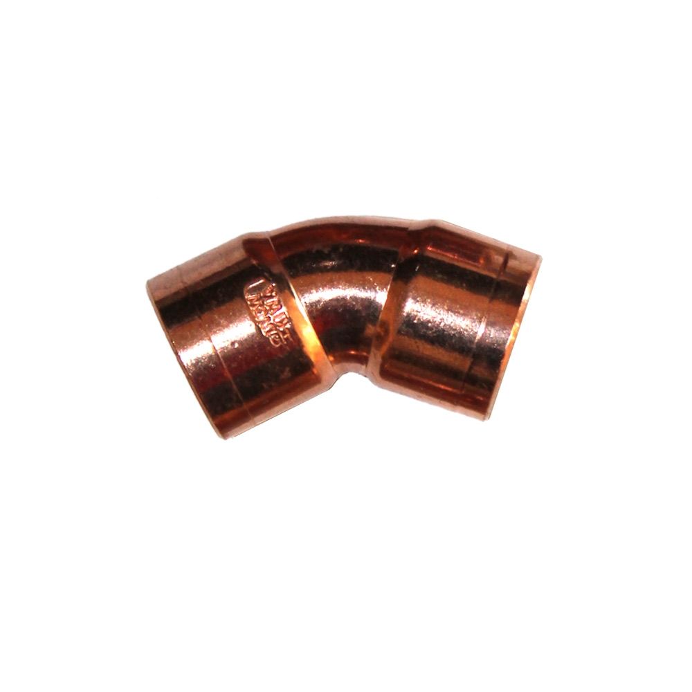 Kupfer-Lötfitting 45° Bogen 15 mm i/i #5041