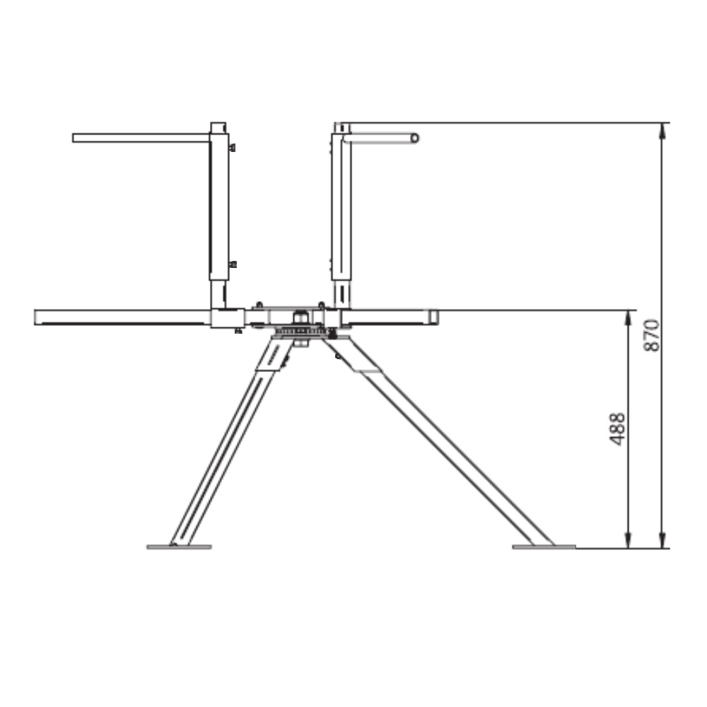 Rohrhaspel Fußbodenheizung Abrollgerät bis 600m Rollen - 2