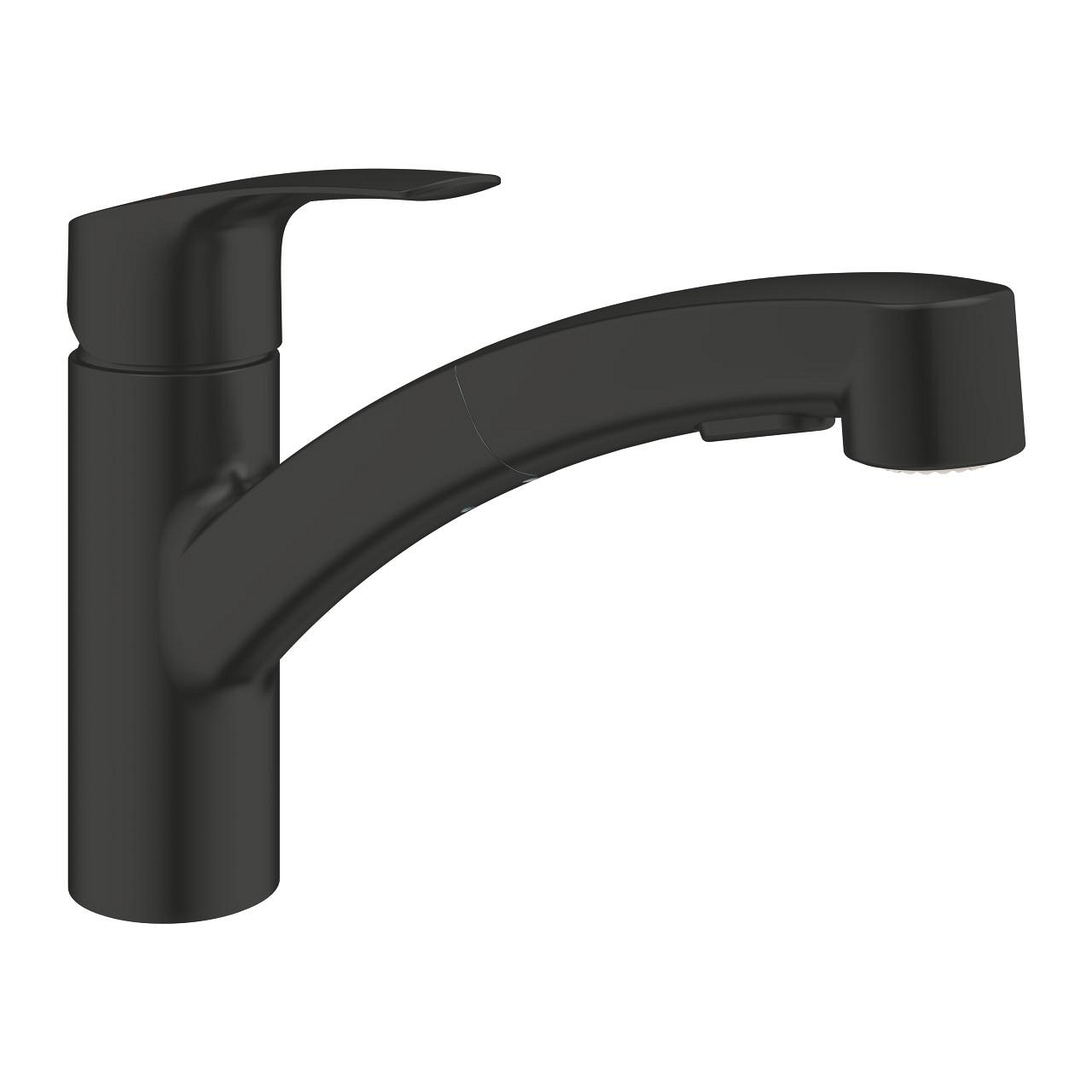 Eurosmart Einhand Spültischbatterie, 1/2 schwarz, ausziehbare Brause, Schwenkauslauf Eurosmart Einhand Spültischbatterie, 1/2 schwarz, ausziehbare Brause, Schwenkauslauf