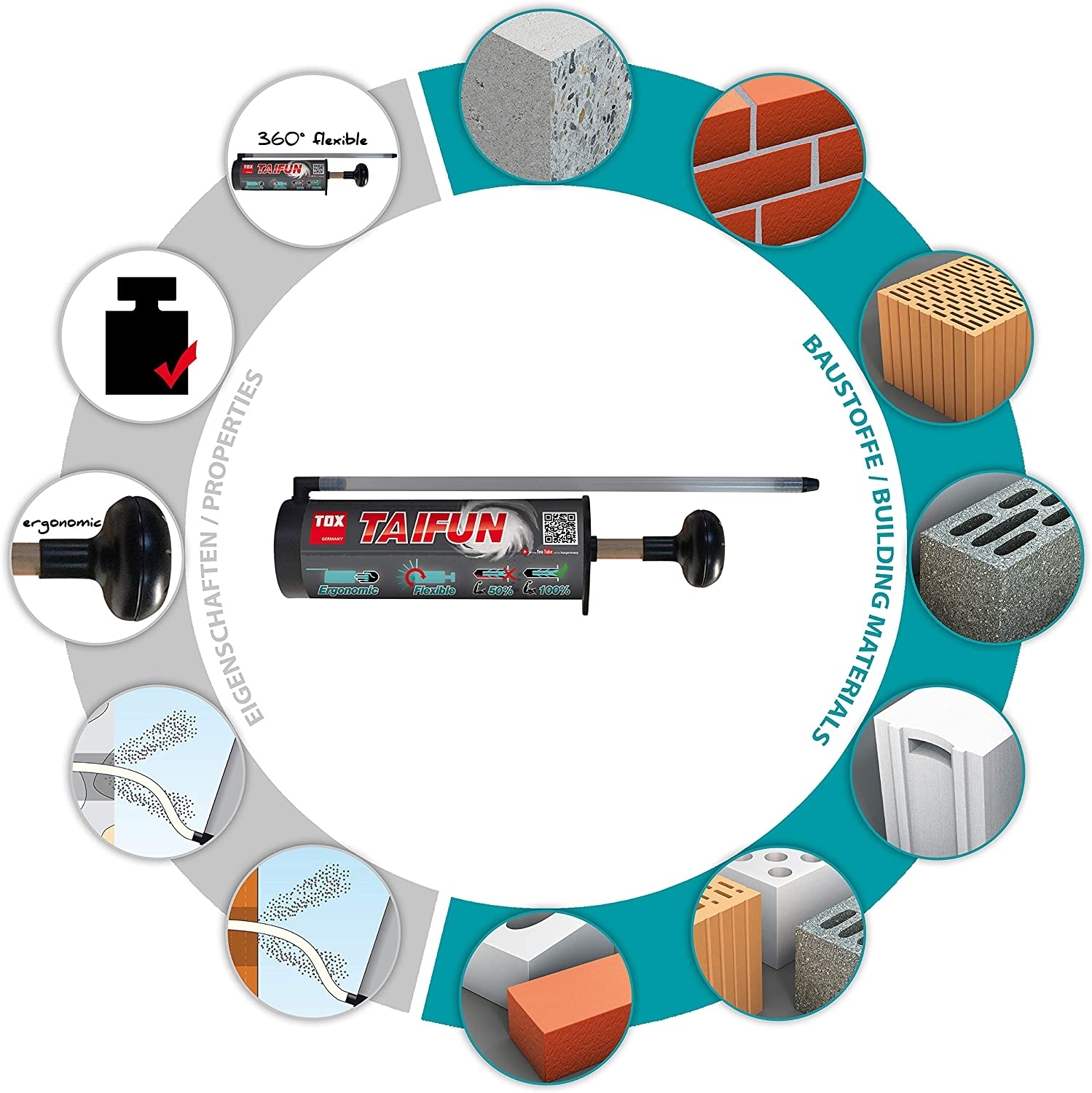 Bohrloch Ausbläser Taifun 240 ml - 5