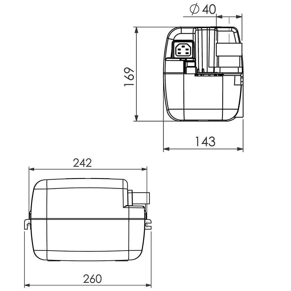 Kondensatpumpe inkl. Ablaufschlauch - 4