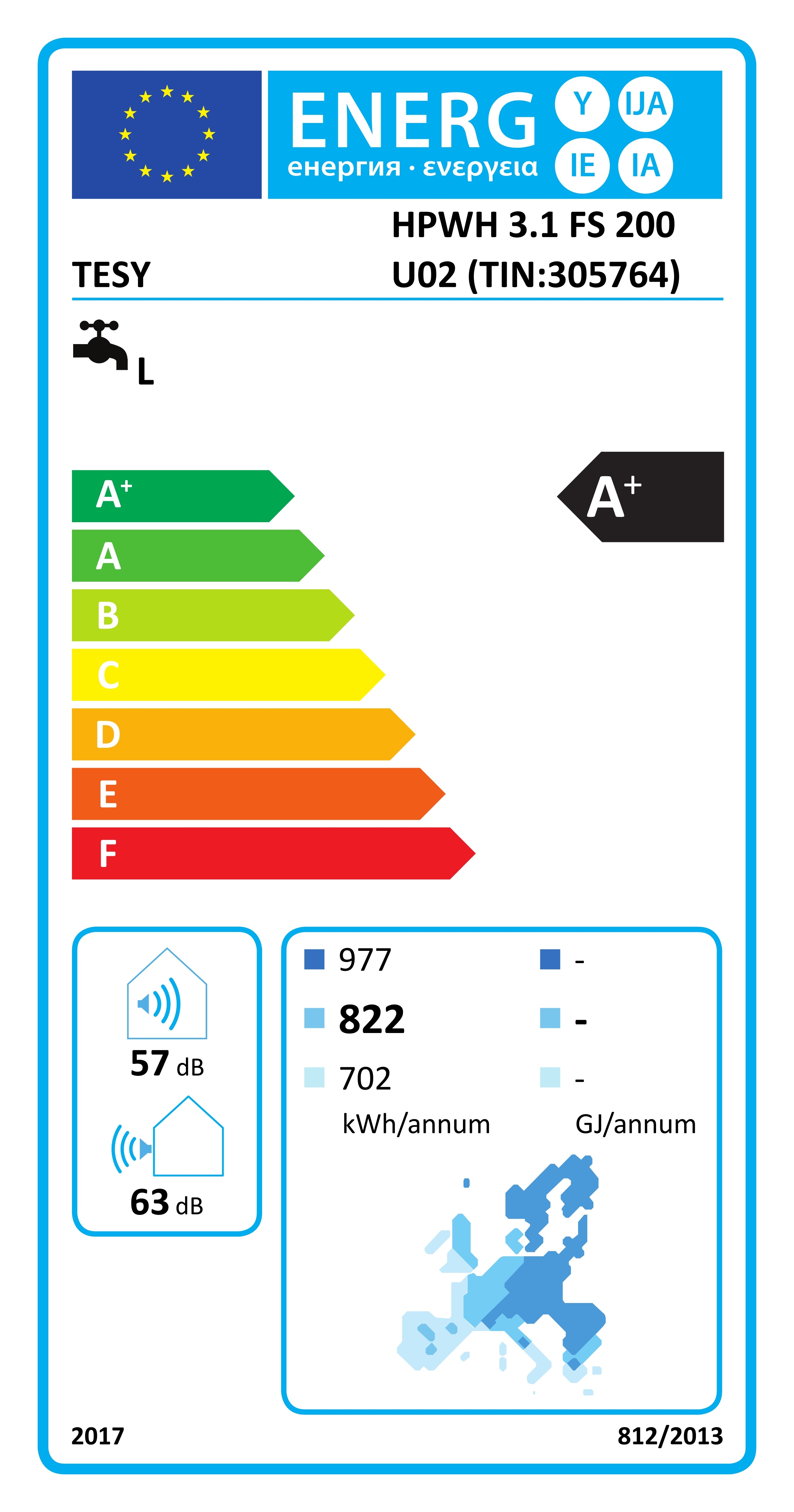 Brauchwasser Wärmepumpe 200A.3.1 Luft für Trinkwasser ohne Rohrregister - 7