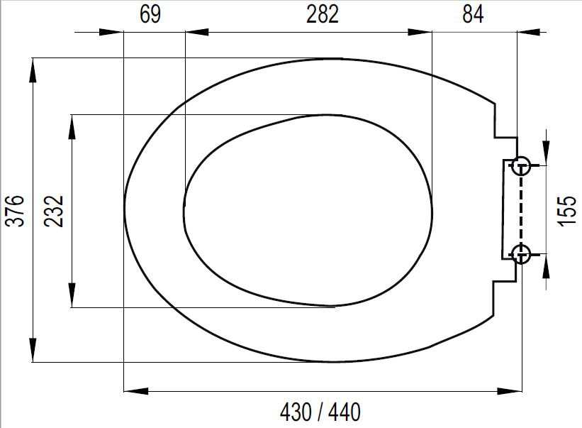 Excellent XT WC-SET Vorwandelement mit Tiefspül WC, Kantos, WC Sitz Element Höhe: 83 cm - 9