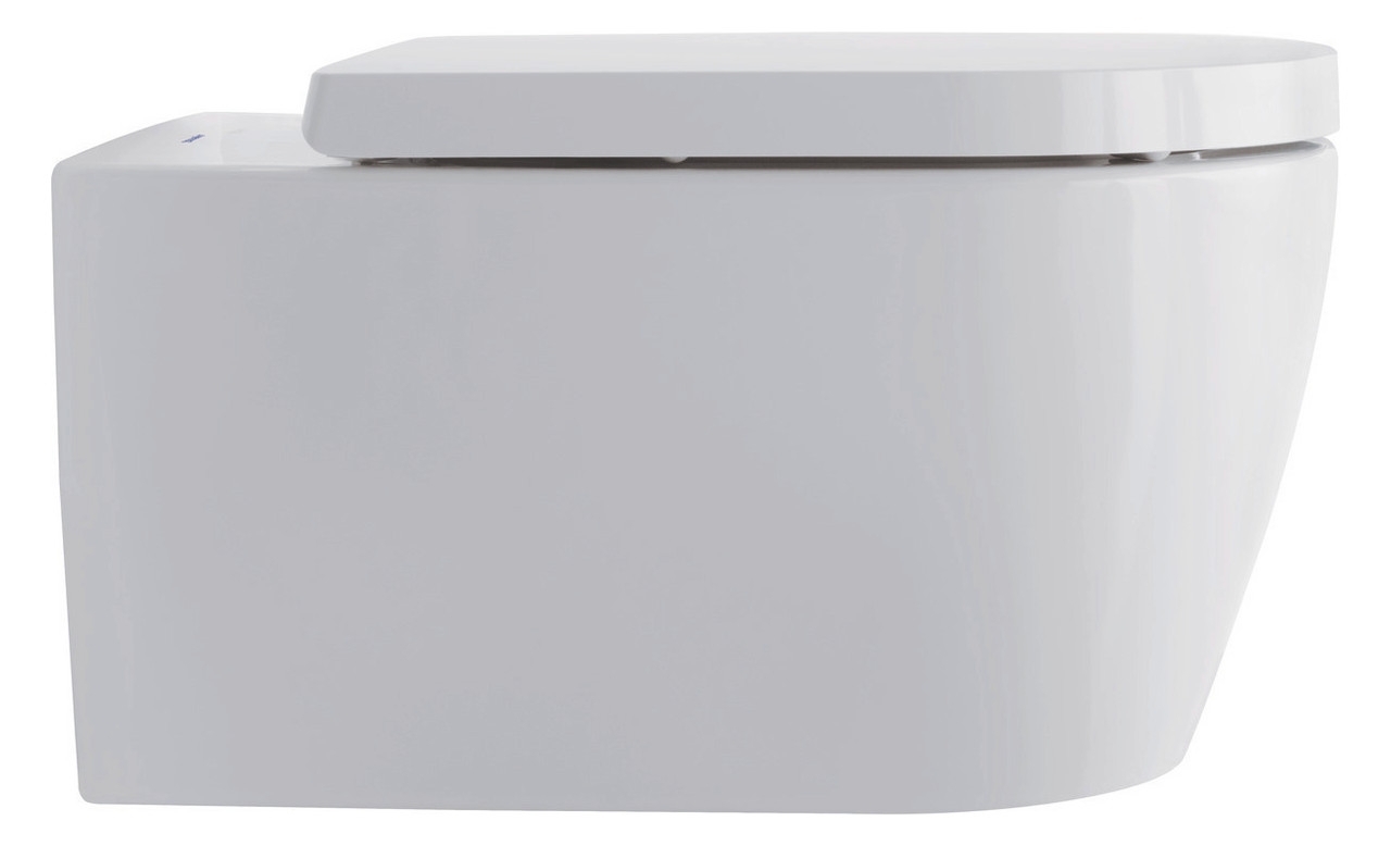 ME by STARCK Wand WC-Set, inkl. WC-Sitz, WonderGliss weiß, Spülrandlos (rimless )