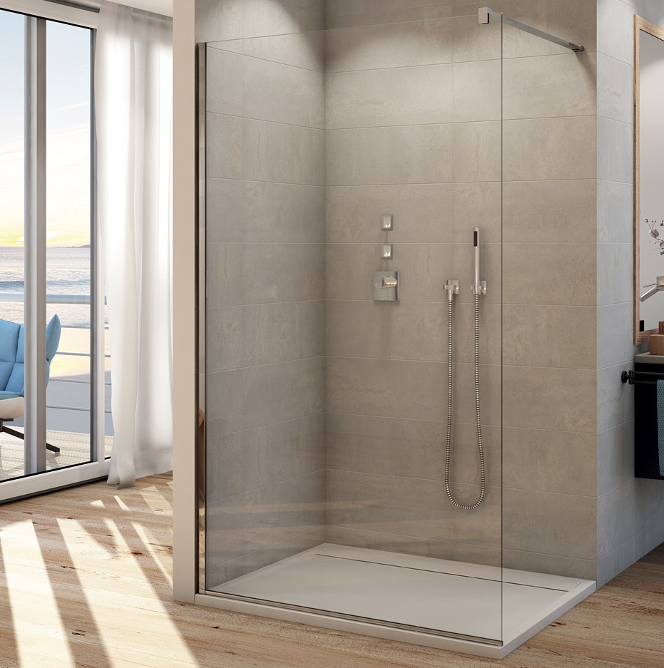 Duschabtrennung Walk in Easy Trennwand 1000mm HG A07