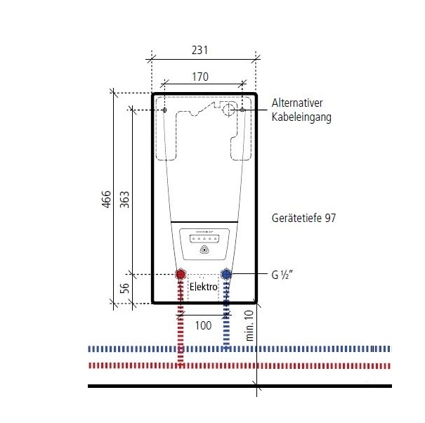Durchlauferhitzer DCX Next elektronisch 18 - 27 kW - 2