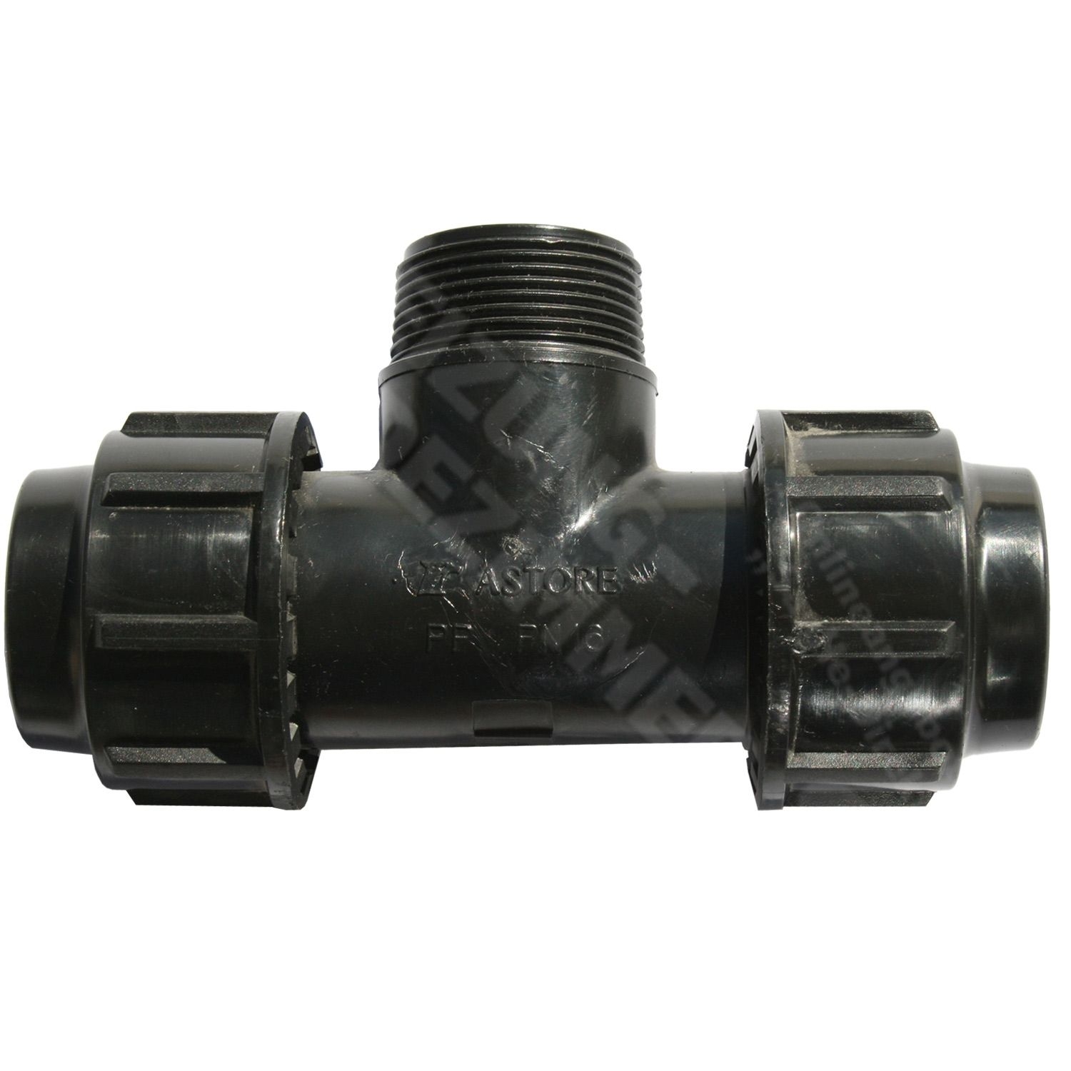 PE T-Stück mit AG 20x1/2"x20