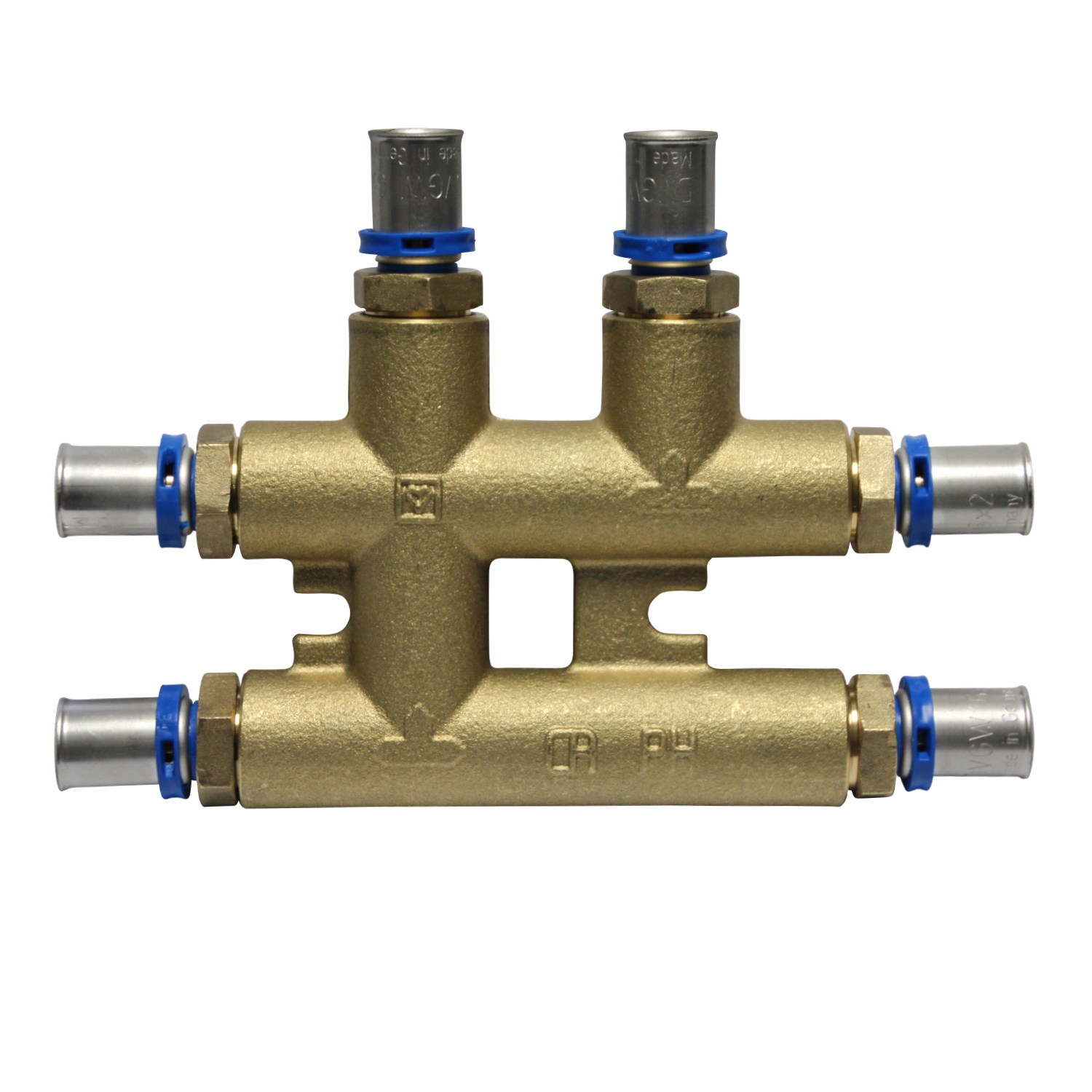 Pressfitting kreuzungsfrei T-Stück 20x20x20