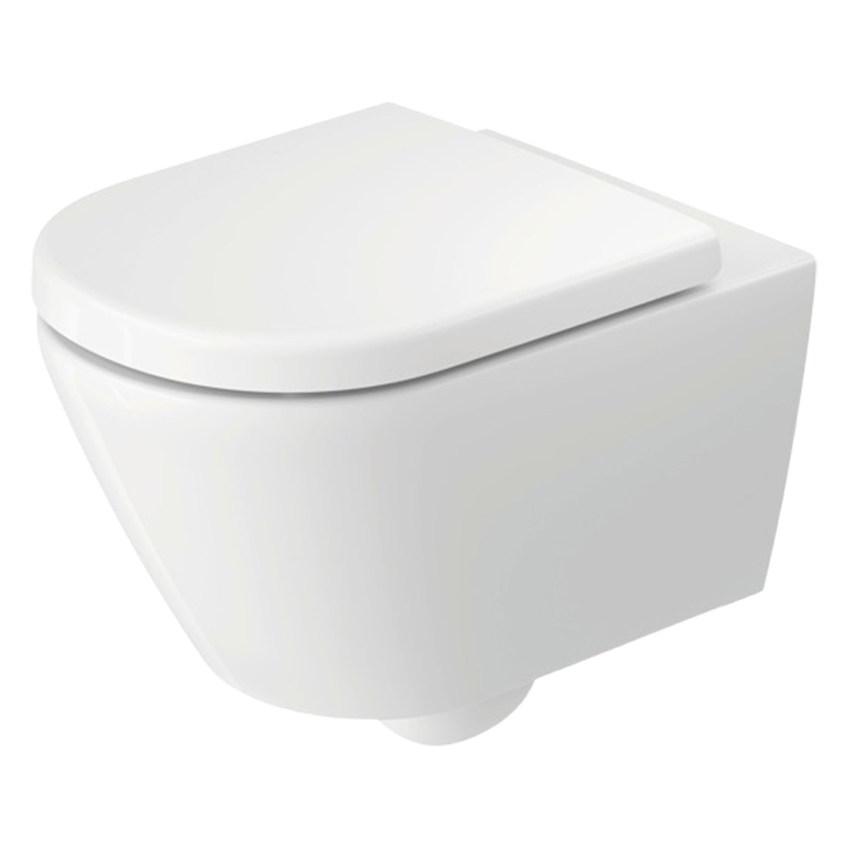 D-Code 2.0 Wand WC-Set spülrandlos inkl. WC-Sitz mit Absenkautomatik