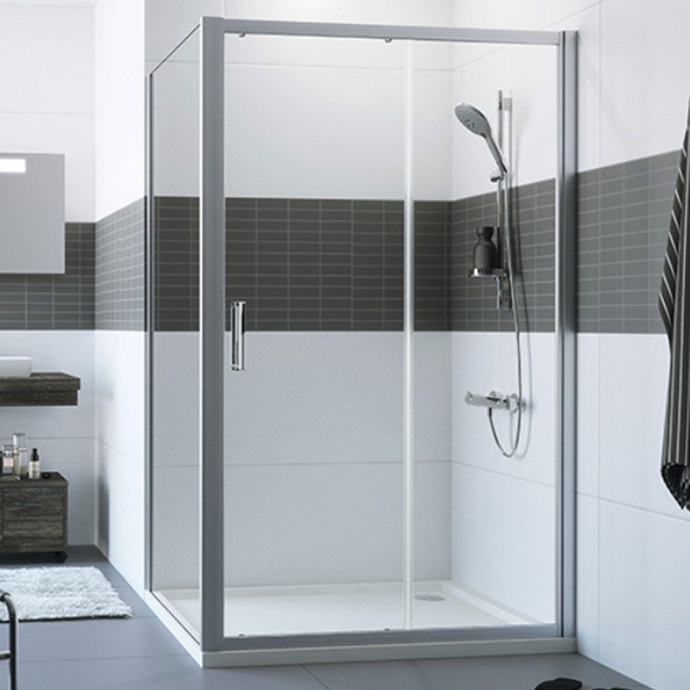 Duschabtrennung Classics 2 Gleittür 1tlg. m. f. S. 100 ESG HG - 1