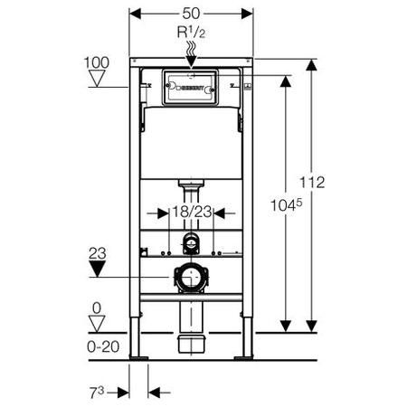 Vorwandelement Basic für  Wand-WC - 3