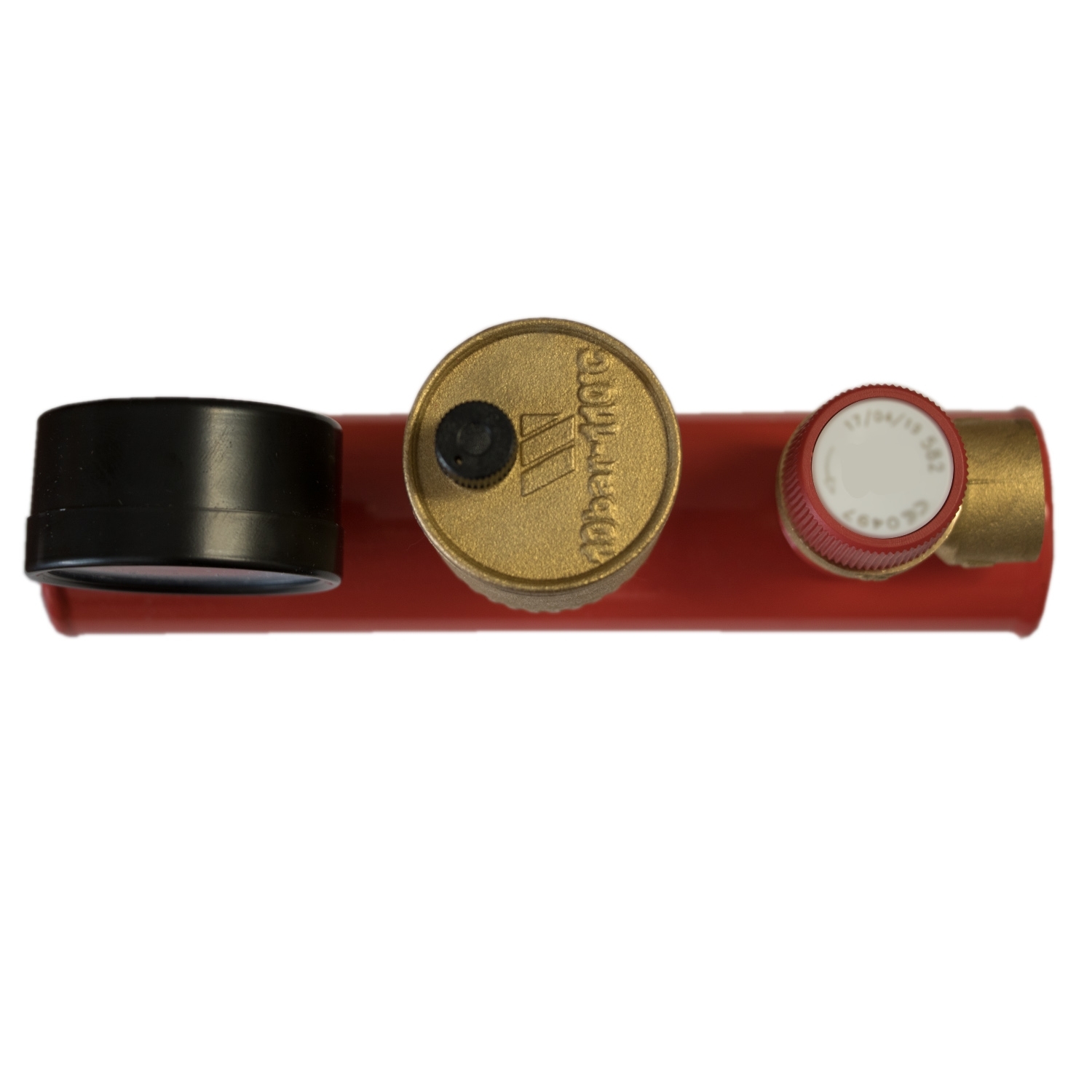Kesselsicherheitsgruppe Sicherheitsventil 3 Bar, Schnellentlüfter, Manometer - 2
