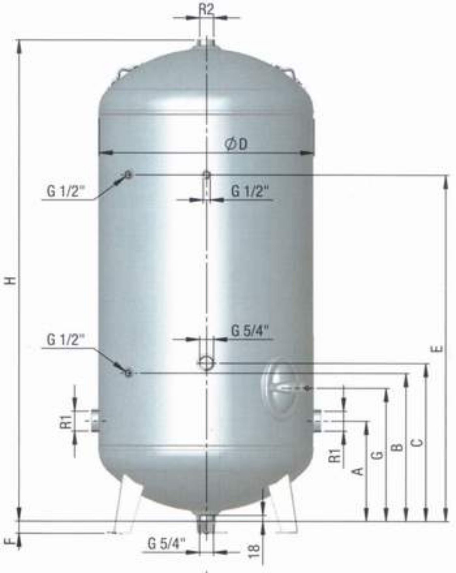 Windkessel 200 Liter für Hauswasseranlage / Brunnen - 2