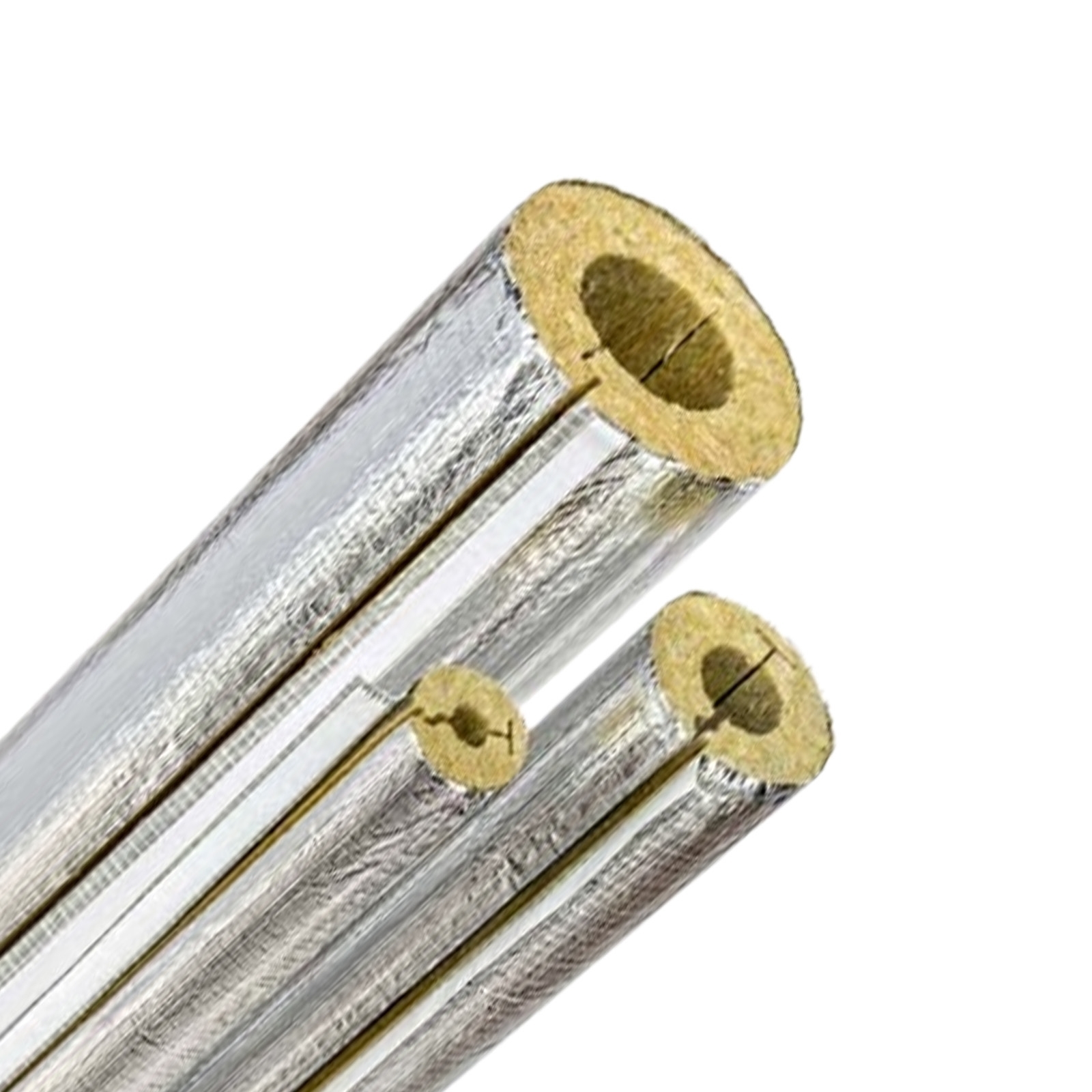 POOLWOOL 1m Steinwolle Isolierung 76/40 alukaschiert