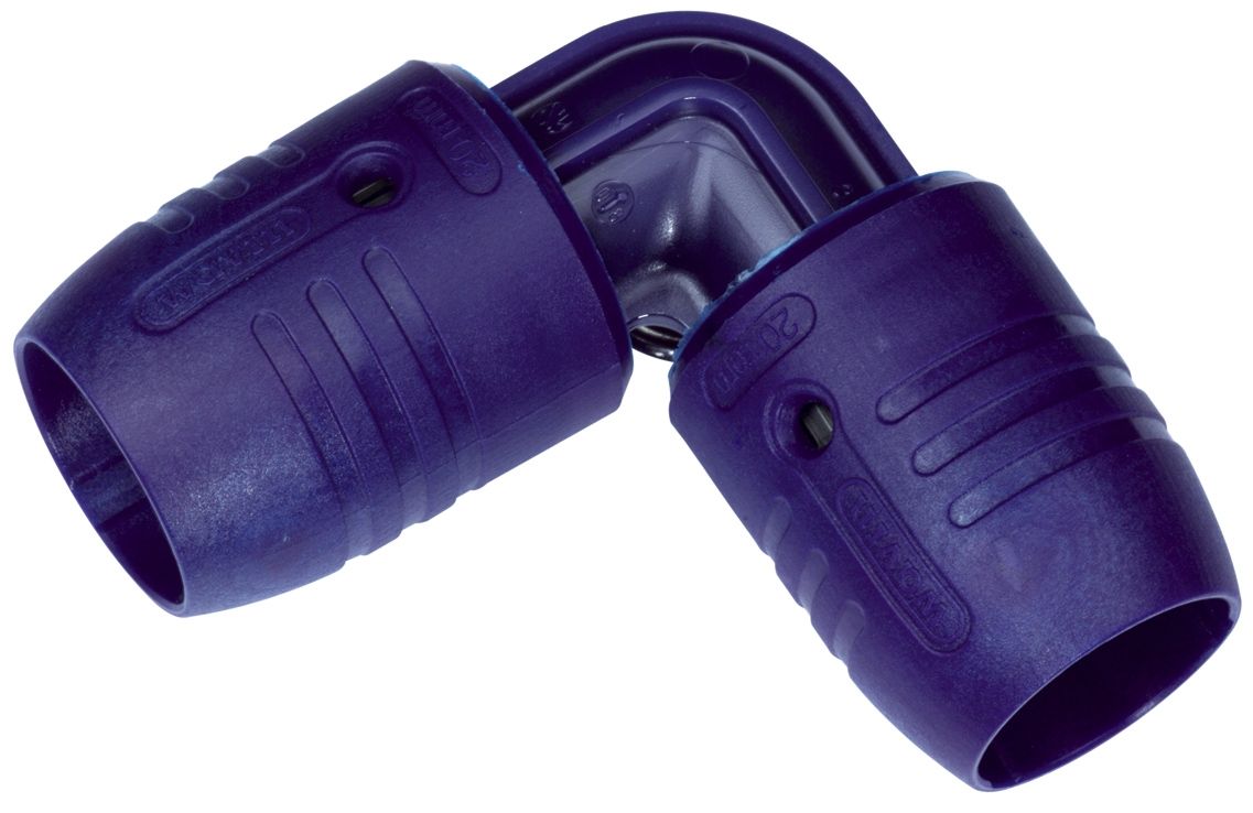 smartFIX Steckfitting Winkel 90° 20mm Steckfitting smartFIX Steckfitting Winkel 90° 20mm Steckfitting