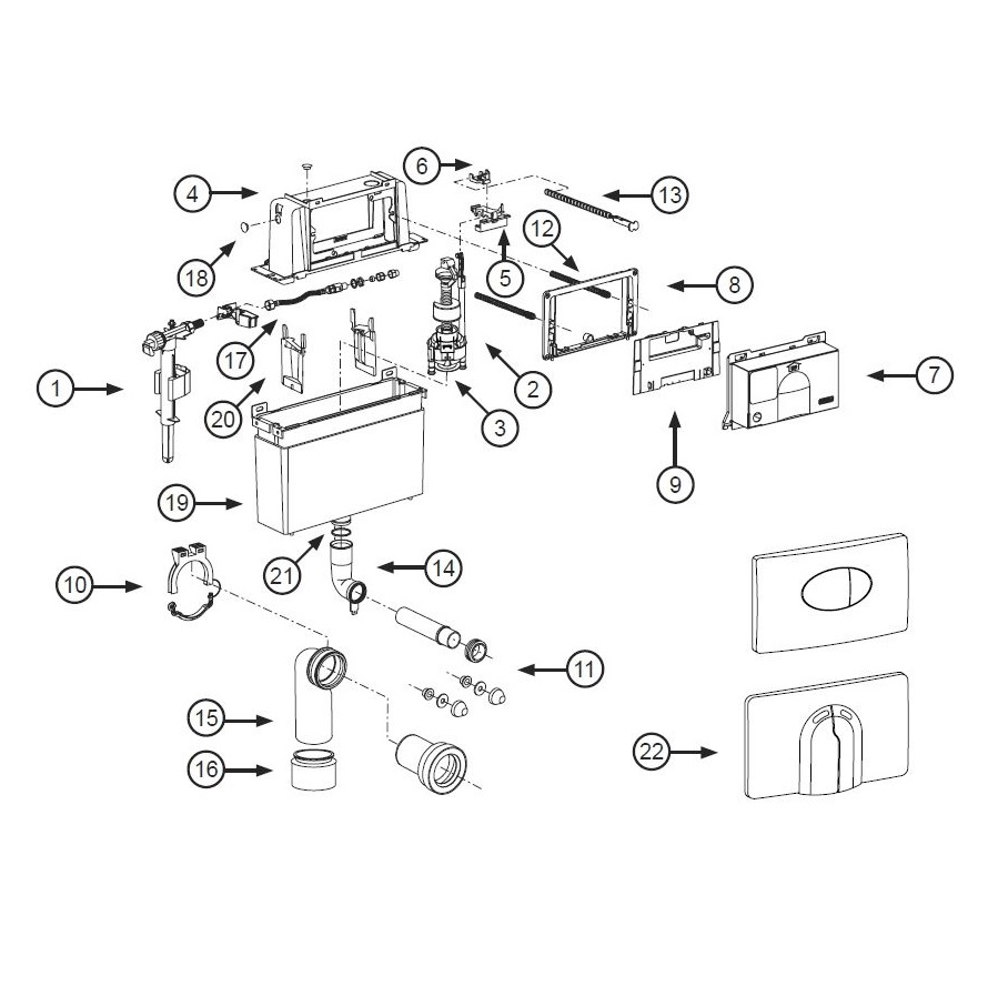 Haltebrückenset - 2