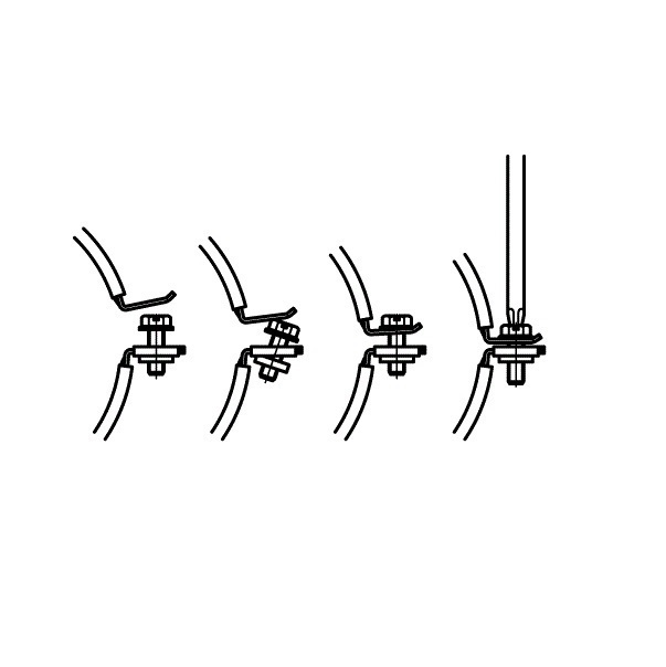 Symbionet Rohrschelle Stahl Rohrschelle 108-114 mm Rohrhalterung